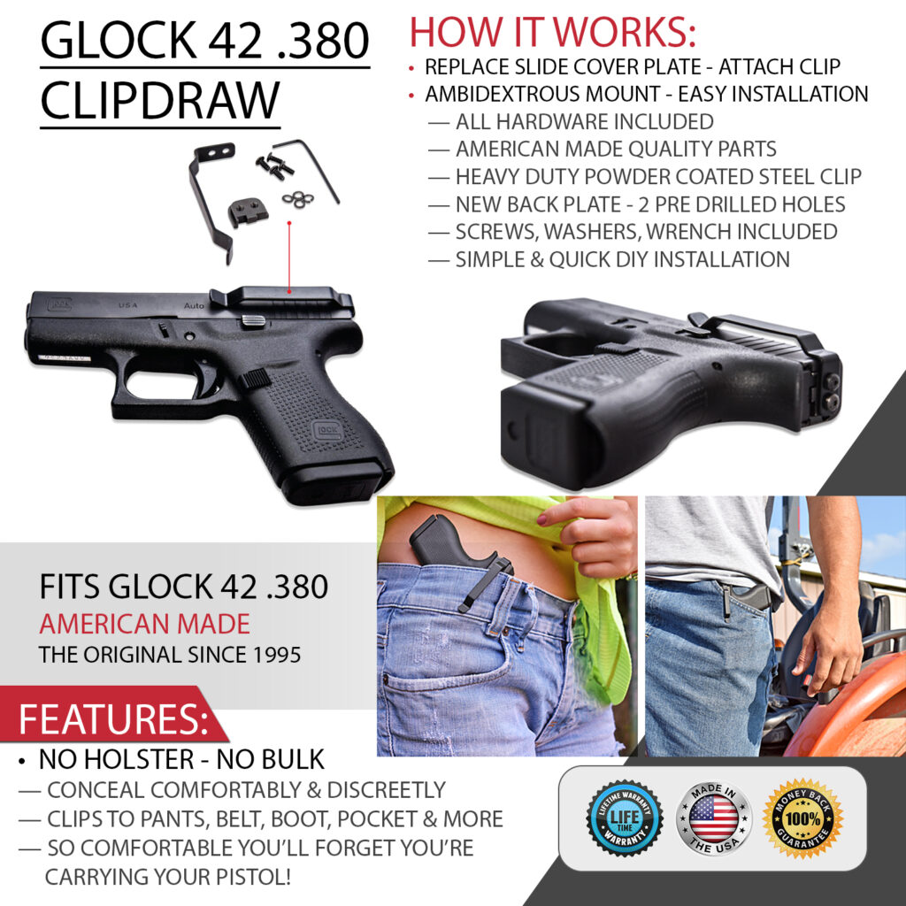 clip for glock 42