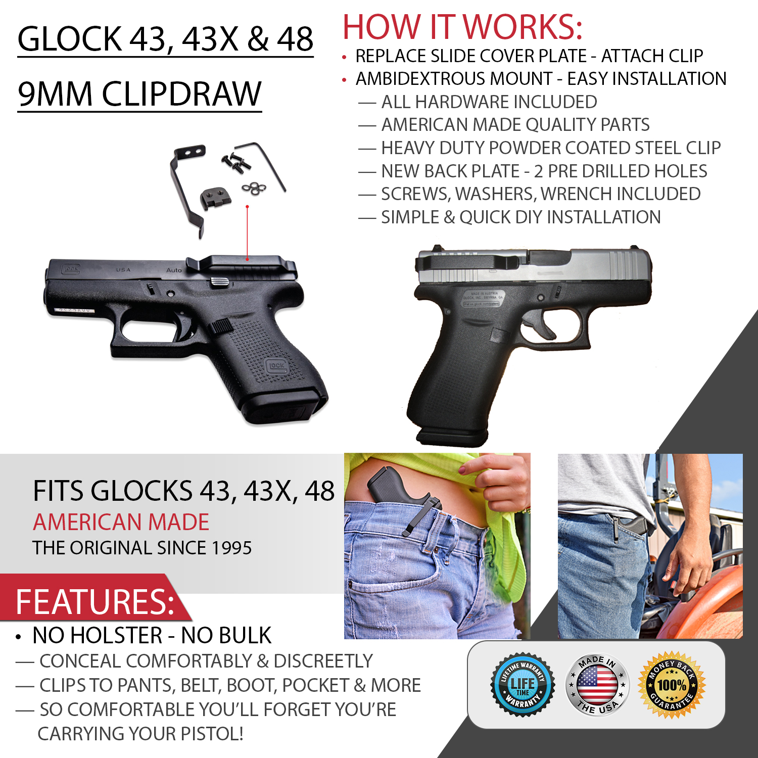 Glock 43x Holster